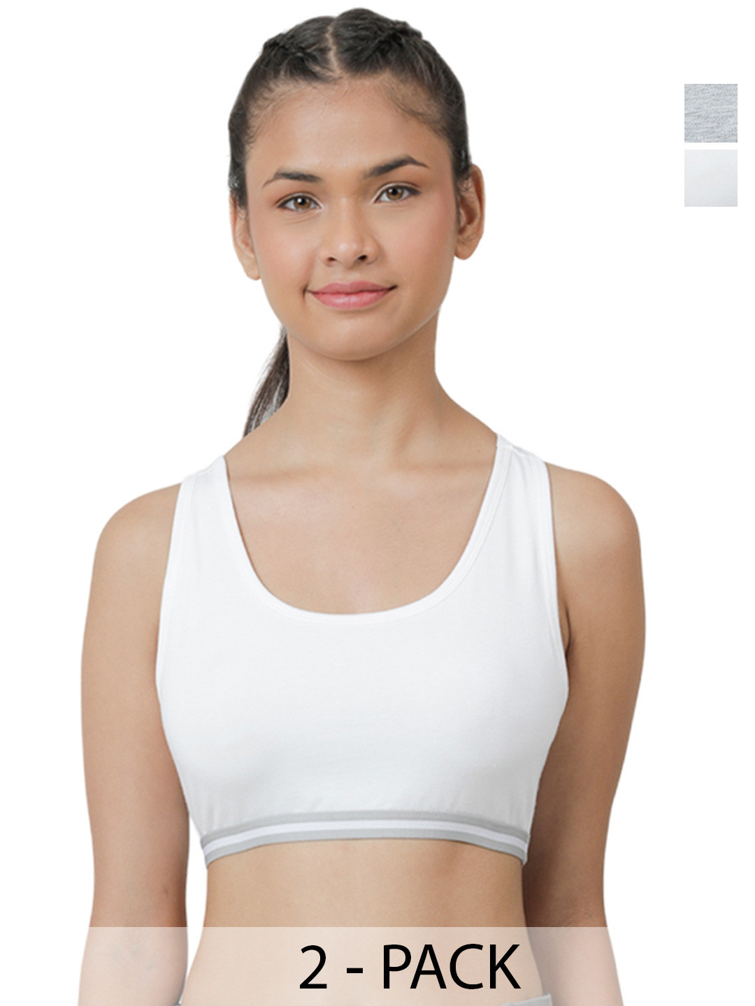 Charm n Cherish Set Of 2 Cotton Sports Bra