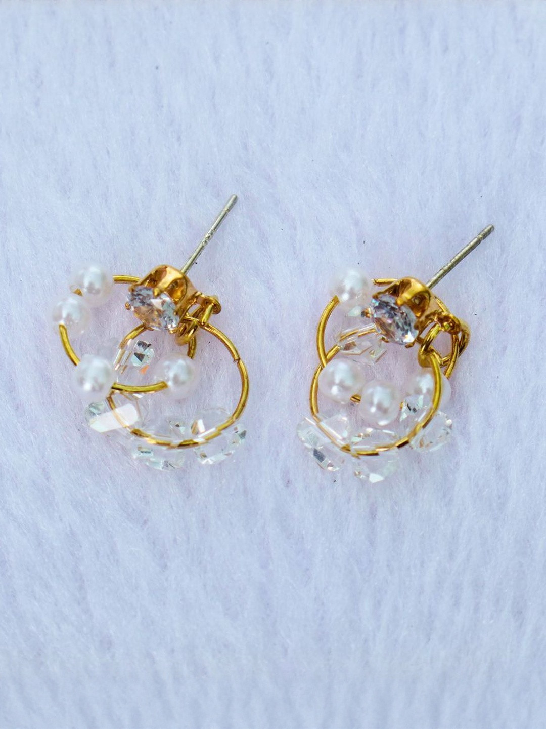 Premium Quality Elegant Gold Plated Dangle Earrings
