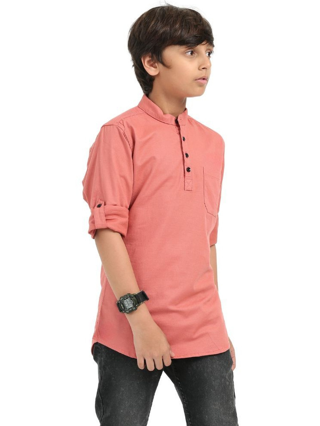 Rocket Science Kids-Boys Pink Kurtas
