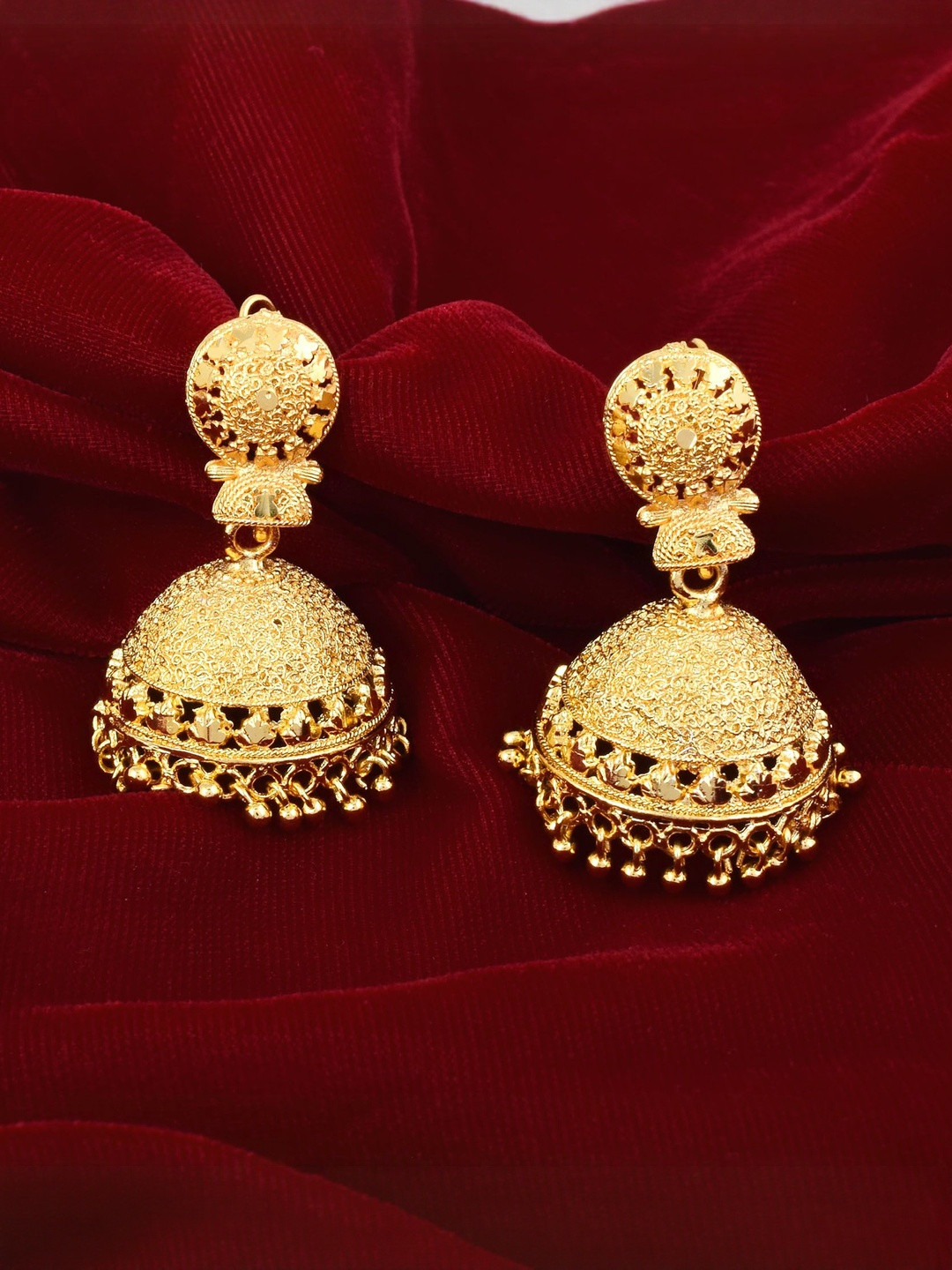 Brass Goldplated Stylish Handmade Jhumki Women Latest