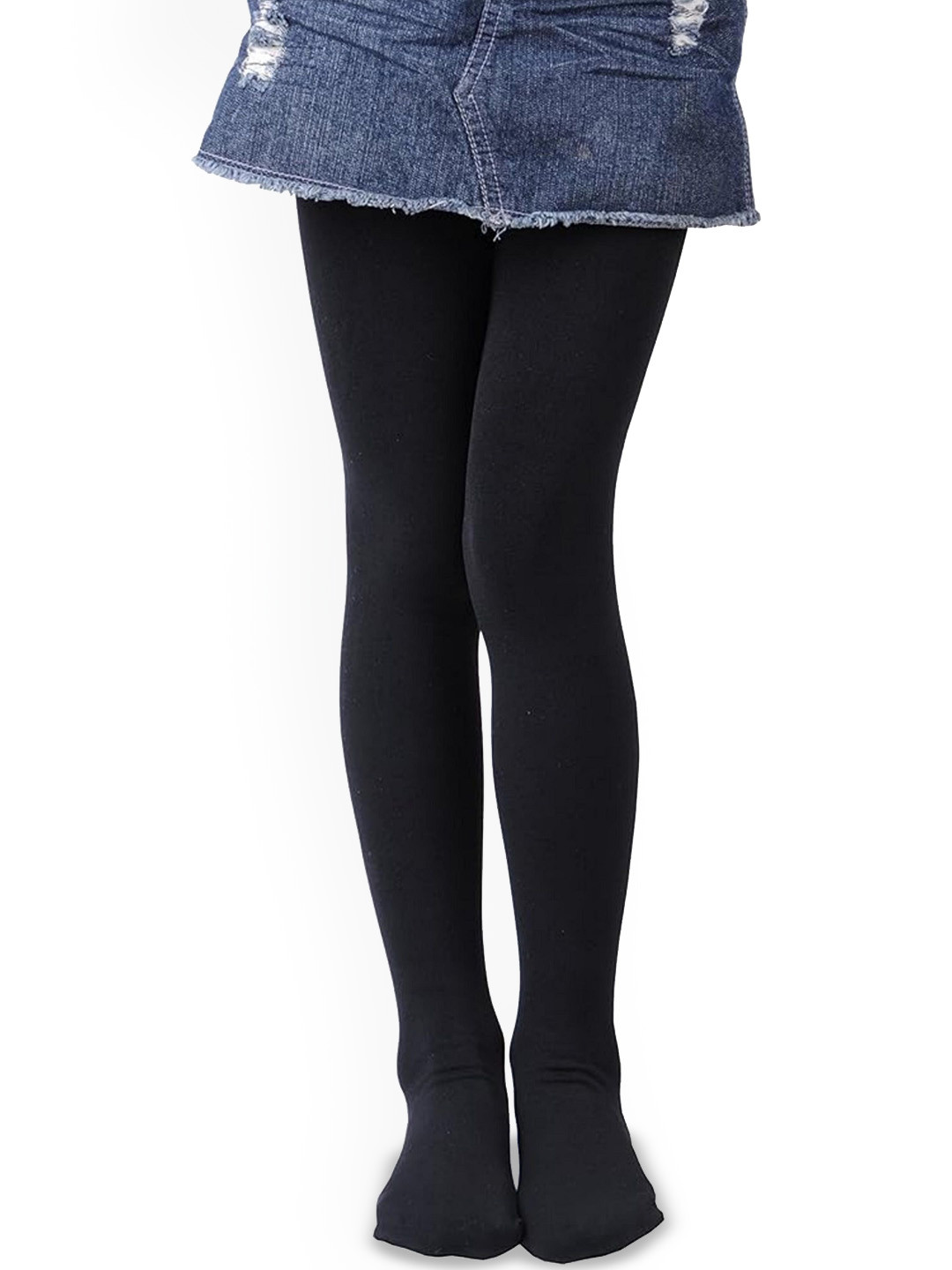 DUNBERRY LONDON Girls Fur Fleece Lined Thermal Winter Stockings