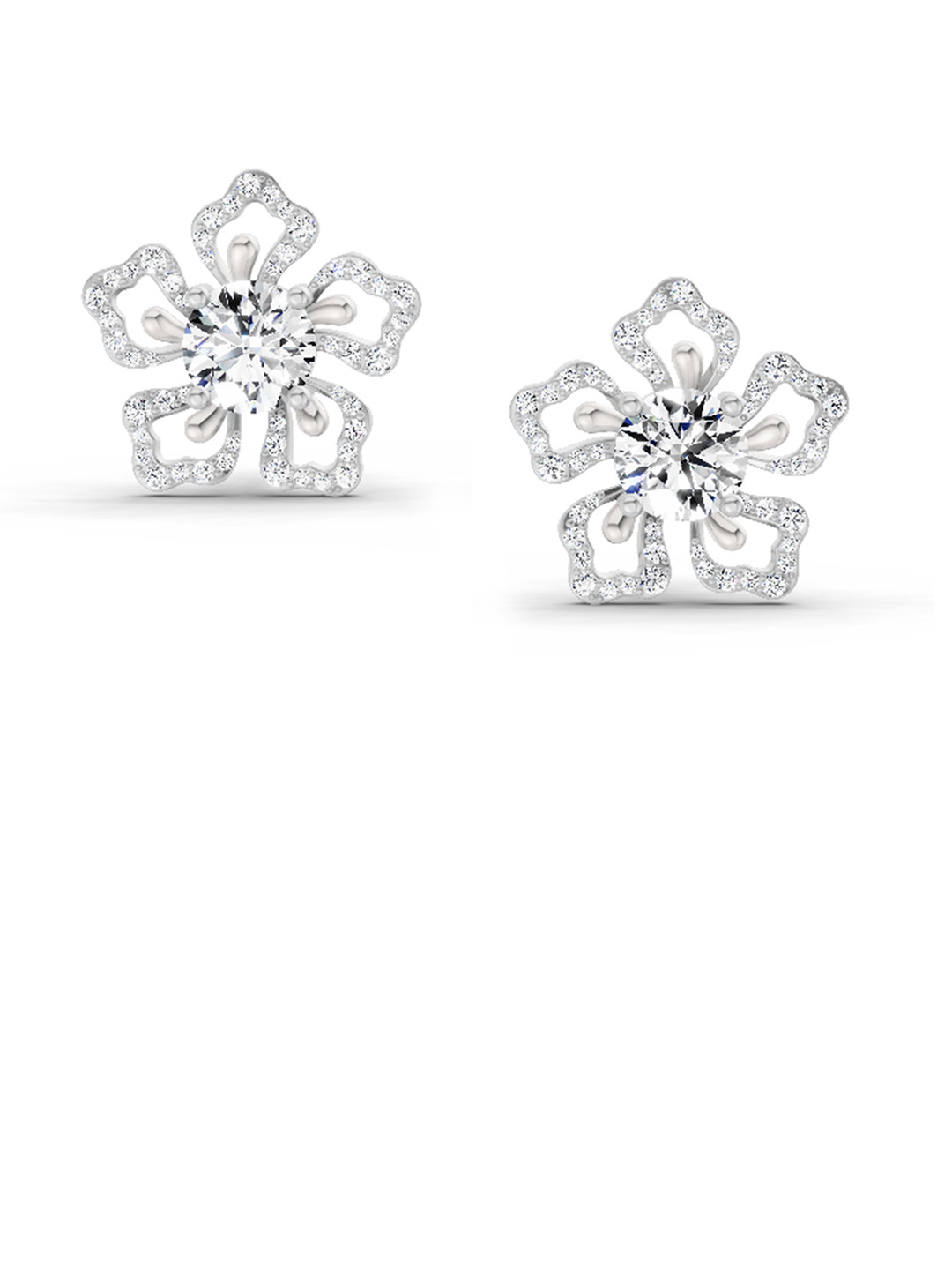 Sparkles 14KT Gold Earrings With 2.66 Carat Lab Grown Diamonds- 6.97 g