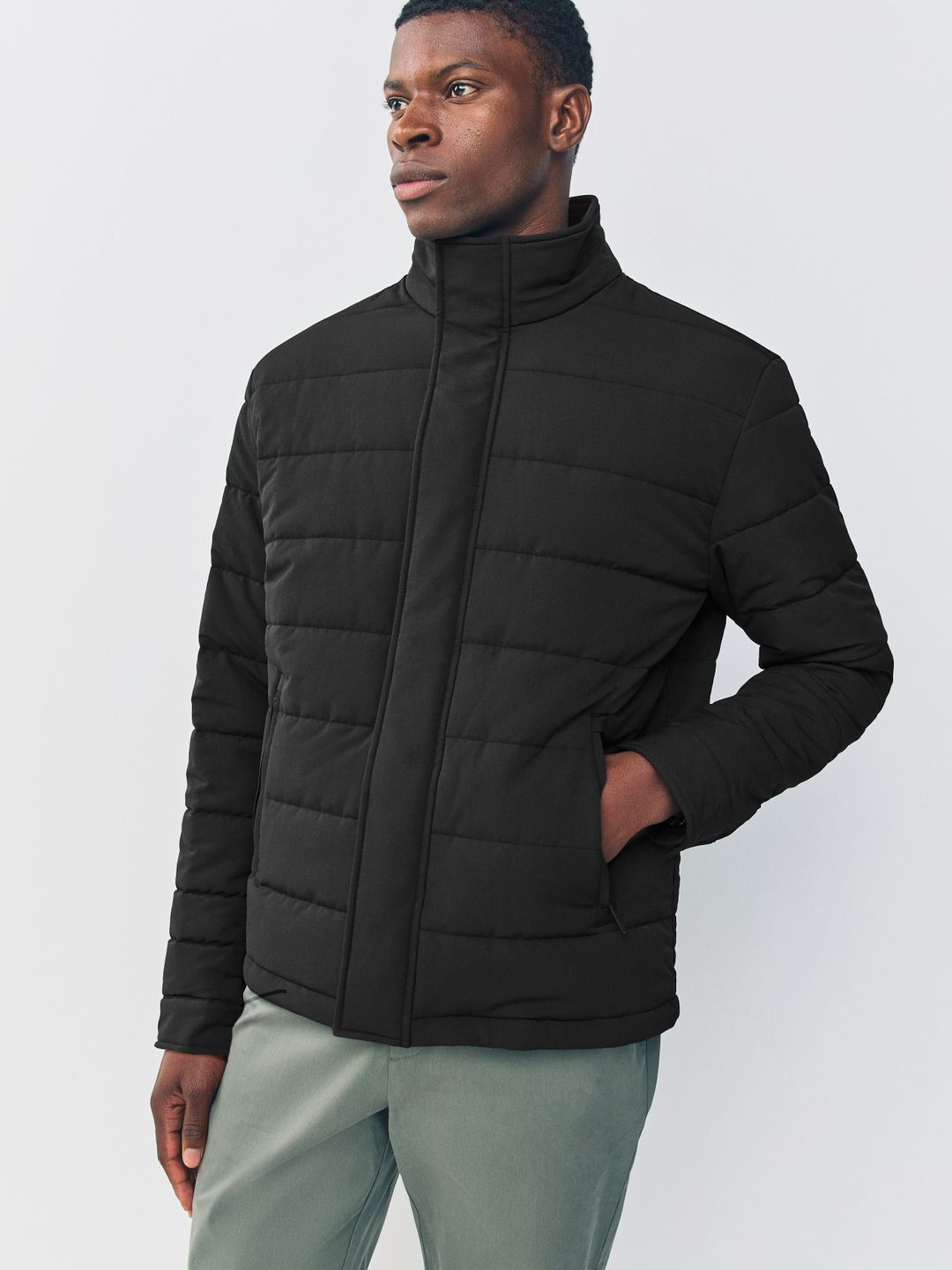 NEXT Mock Collar Water Resistant Padded Jacket