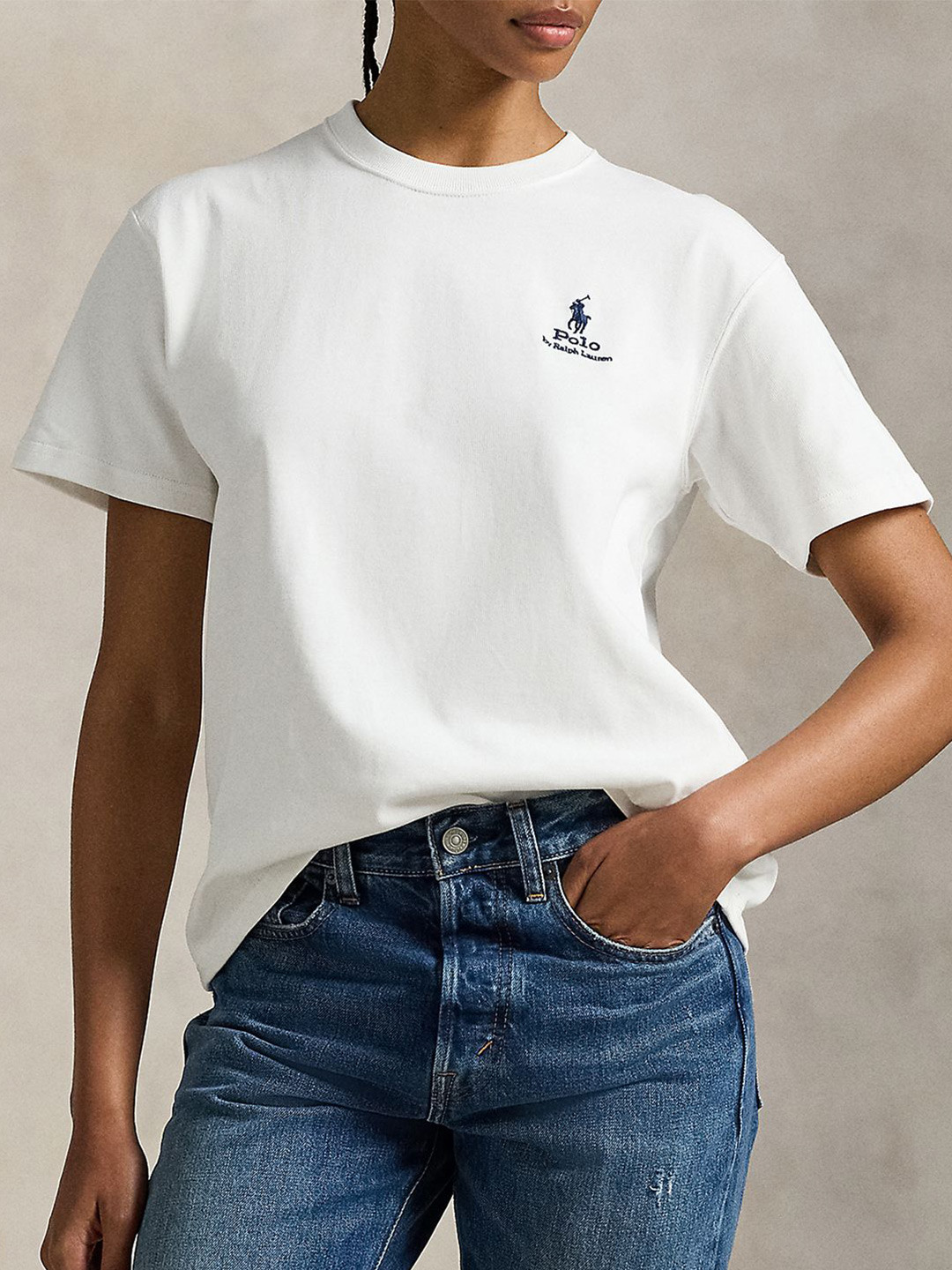 Polo Ralph Lauren Logo Printed Pure Cotton Jersey T-shirt
