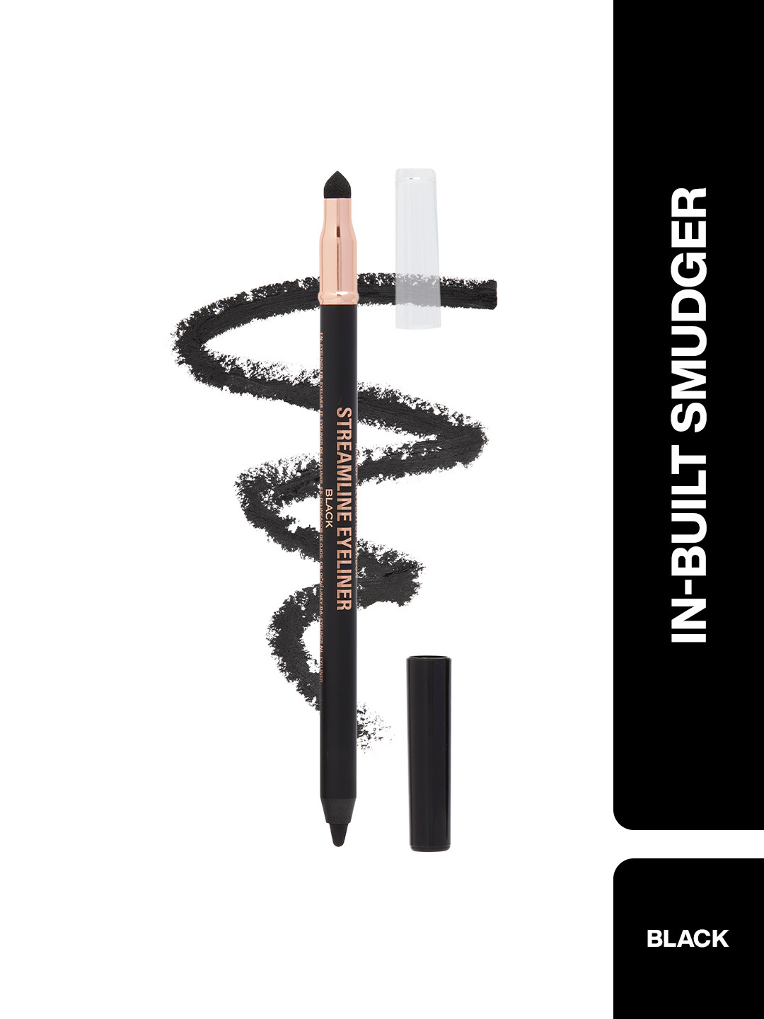 Makeup Revolution London Streamline Waterline Smudge-Proof Eyeliner Pencil 1.3 g - Black