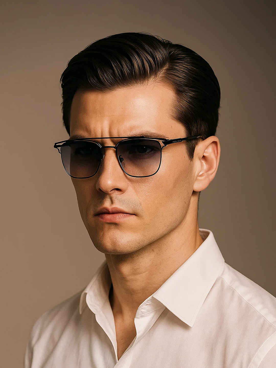 Police Women Square Sunglasses with UV Protected Lens SPL575K54531SG