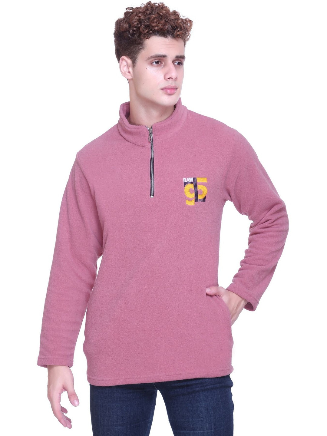 FIRST SLEEP Men High Neck Sweatshirt