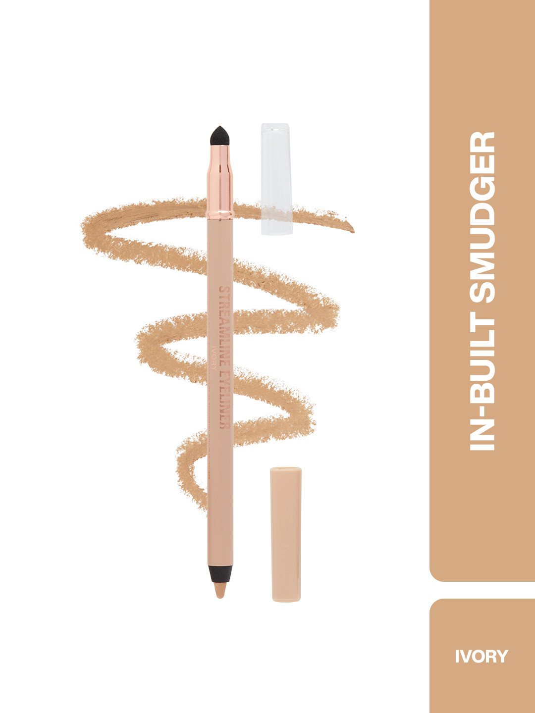 Makeup Revolution London Streamline Waterline Smudge-Proof Eyeliner Pencil 1.3 g - Ivory