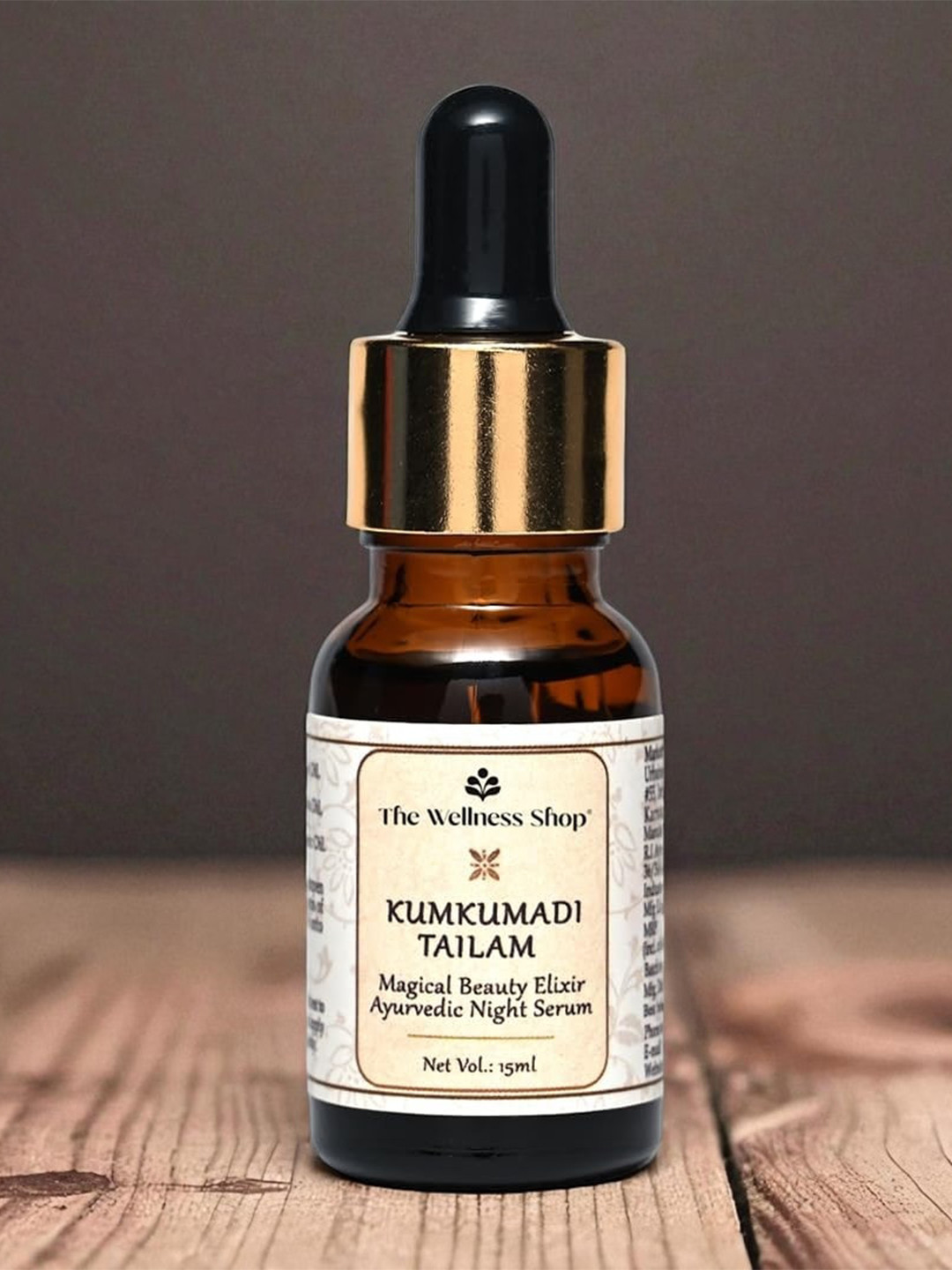 The Wellness Shop Kumkumadi Tailam Magical Beauty Elixir Ayurvedic Night Serum - 15ml