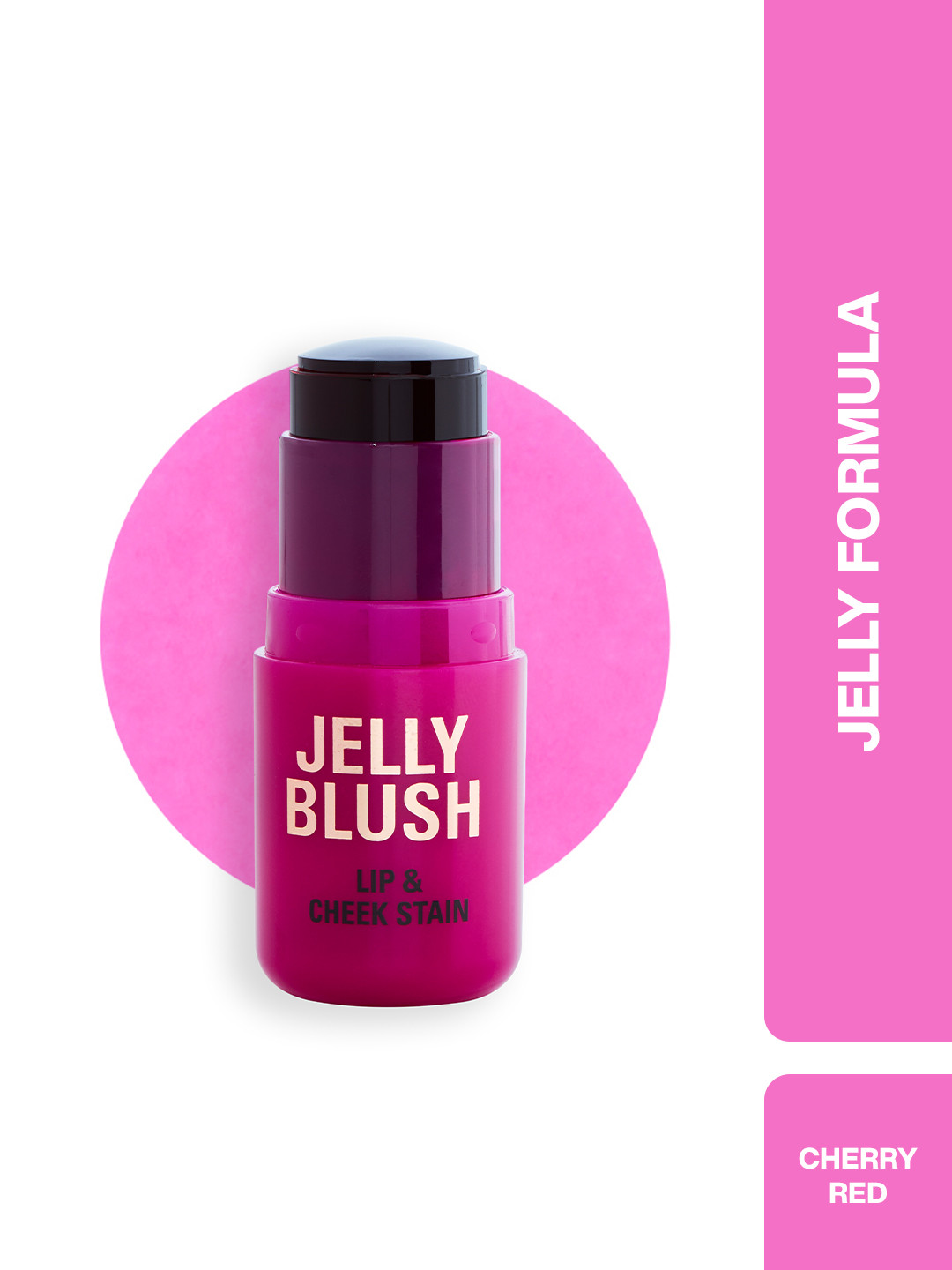 Makeup Revolution London Jelly Blush Stick Lip & Cheek Stain - 5.5 g  - Cherry Red