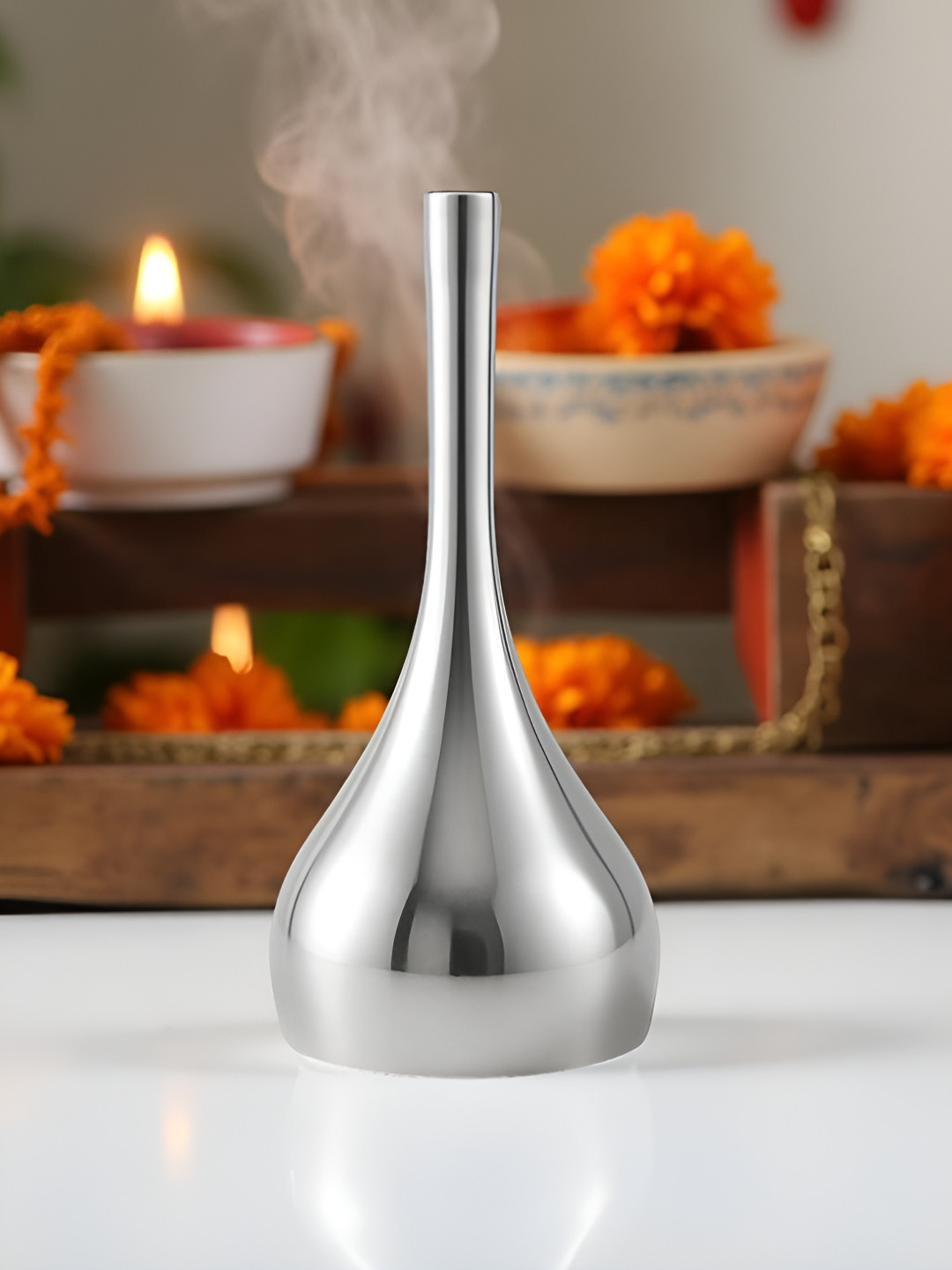 Lupaava Silver-Plated Puja Bell