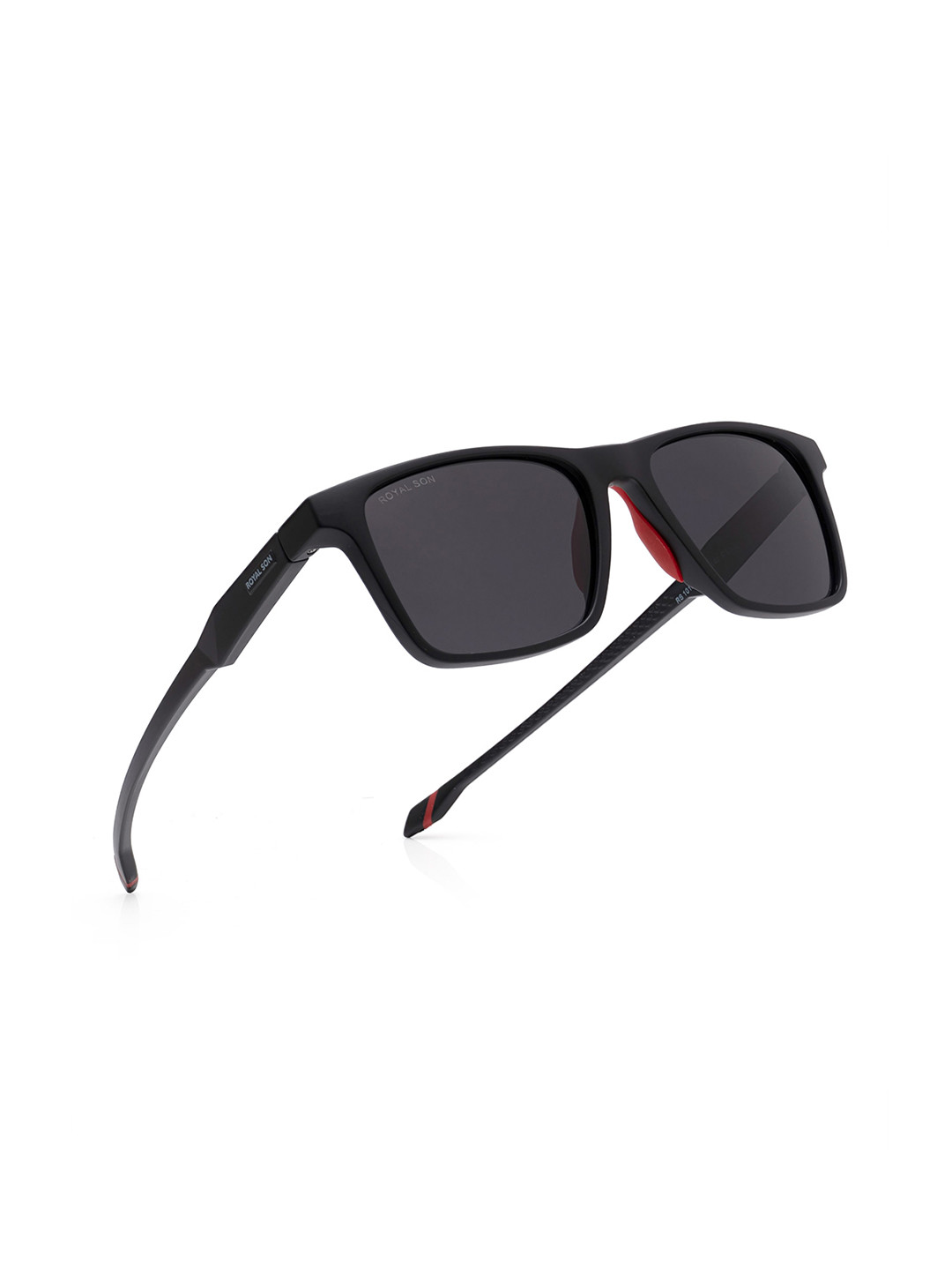 ROYAL SON Men Square Sunglasses with Polarised and UV Protected Lens SG-RS1010-C1-Black