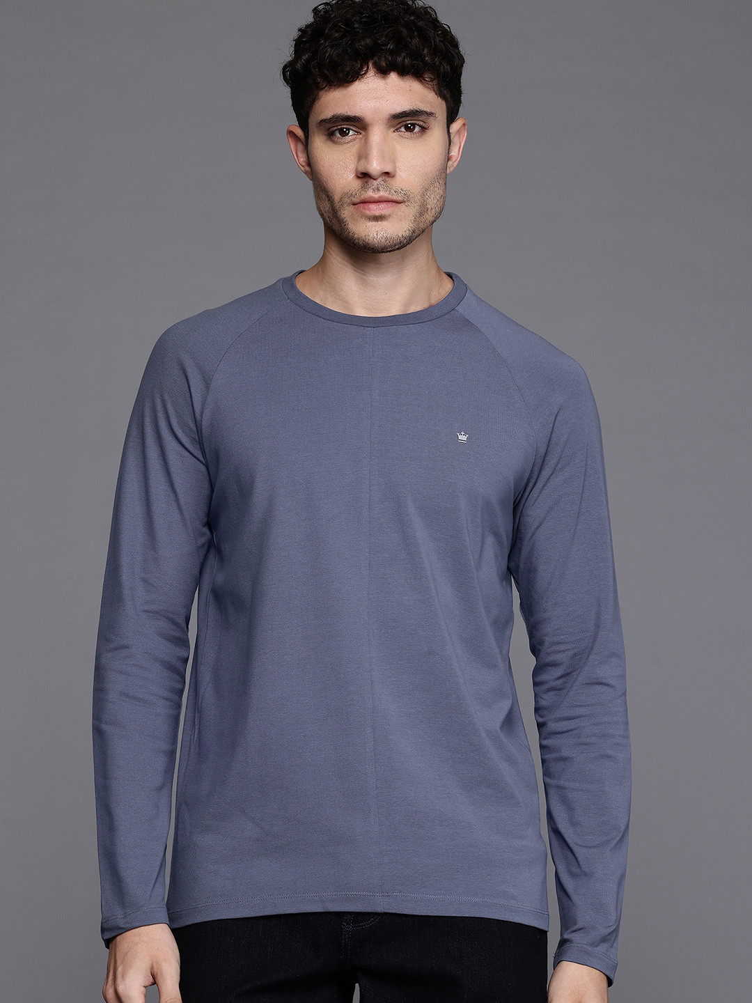 Louis Philippe Ath.Work Raglan Sleeves Slim Fit T-shirt