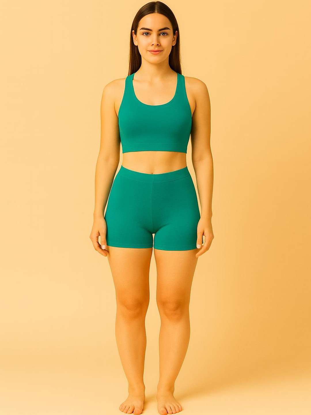 Apraa & Parma High Coverage Antimicrobial Cotton Boyshort AP SBT-33 R Green XS-1-R Green