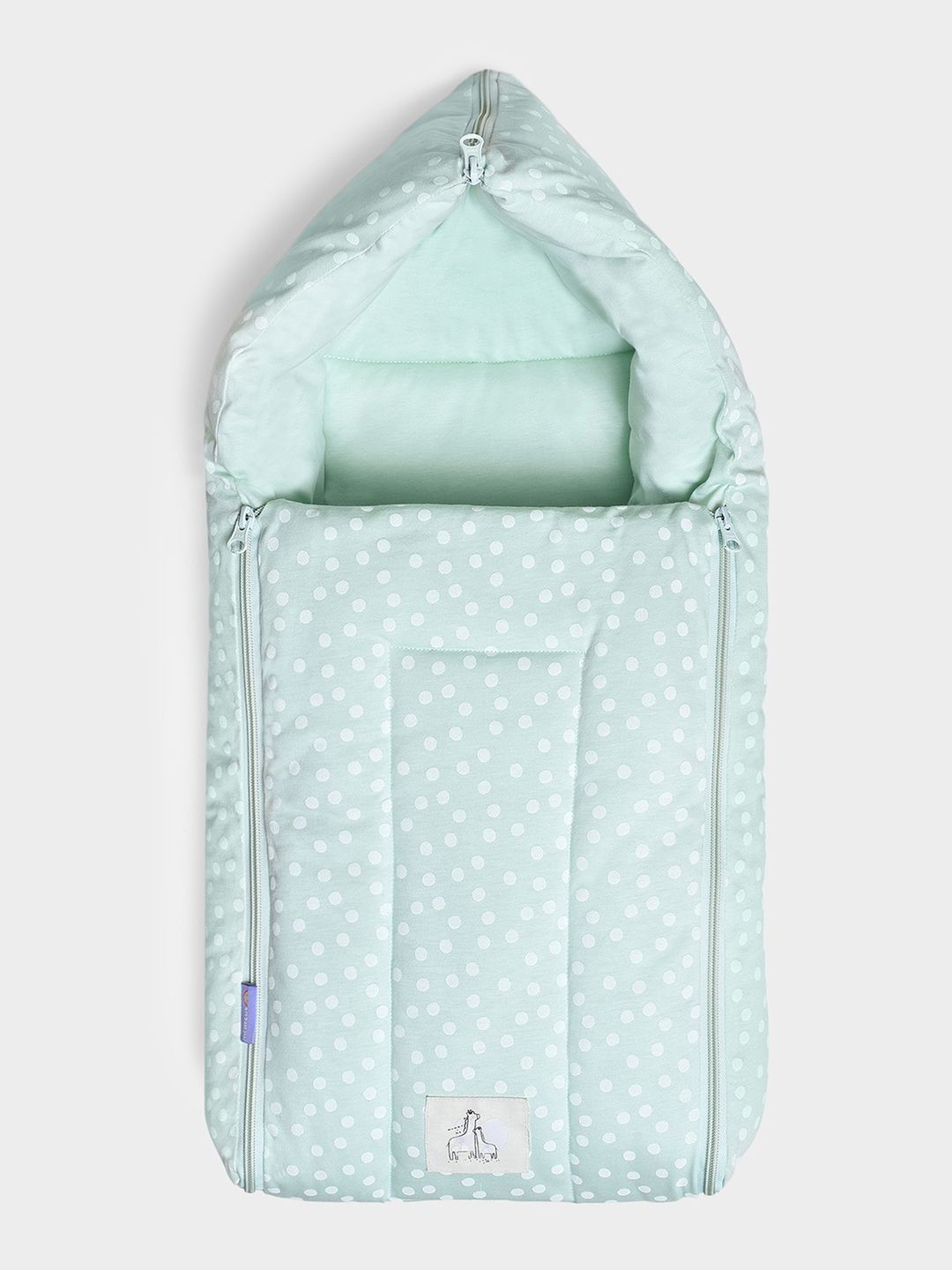 MiArcus Kids Polka Dot Printed Cotton Lightweight Baby Sleeping Bag Carry Nest