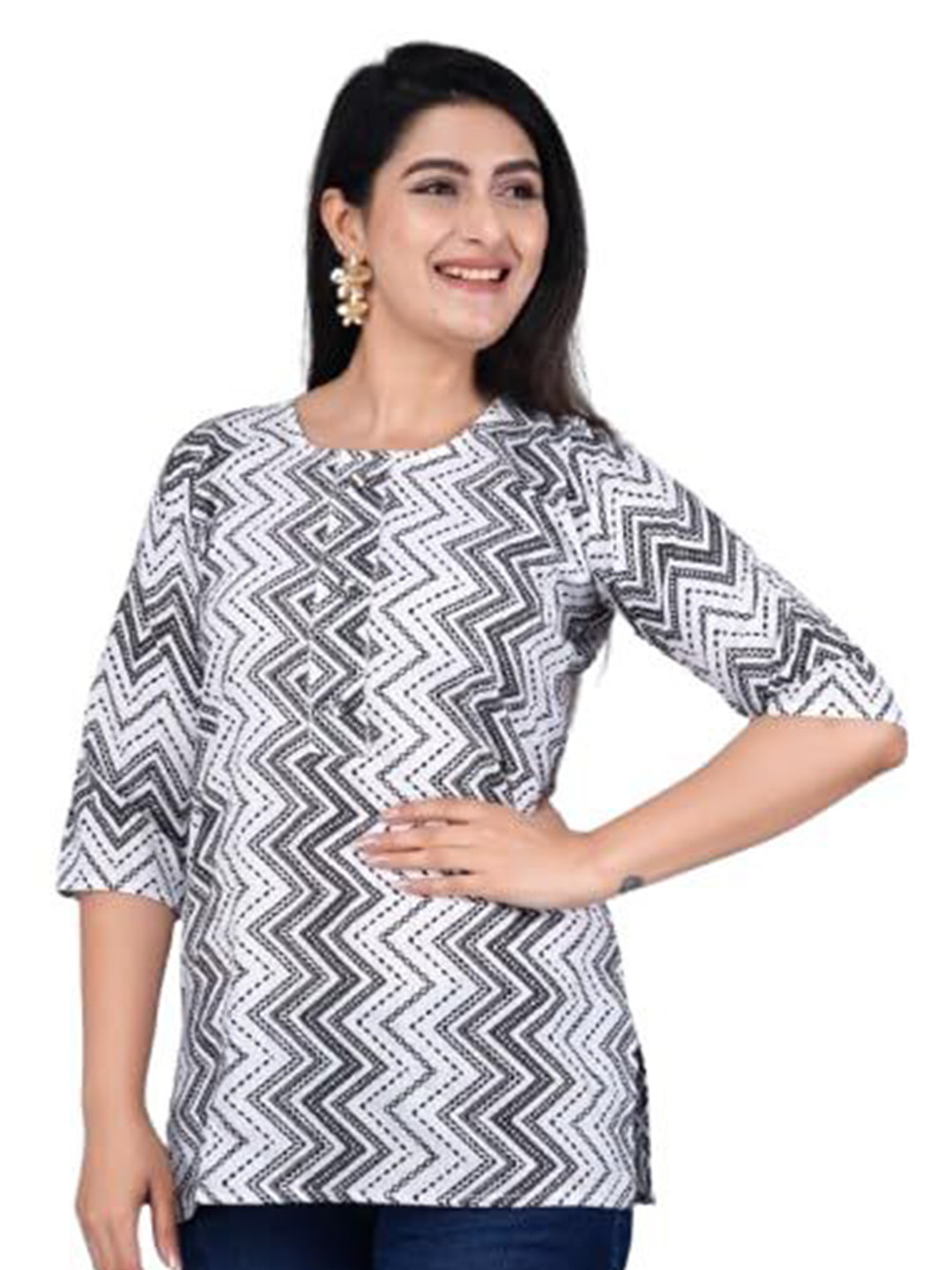 Stylelogue Ethnic Motifs Printed Pure Cotton Kurti