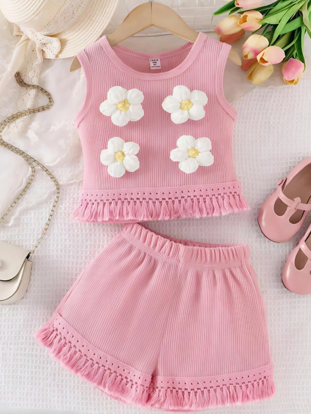 Jhilik Garments Girls Floral Top and Shorts