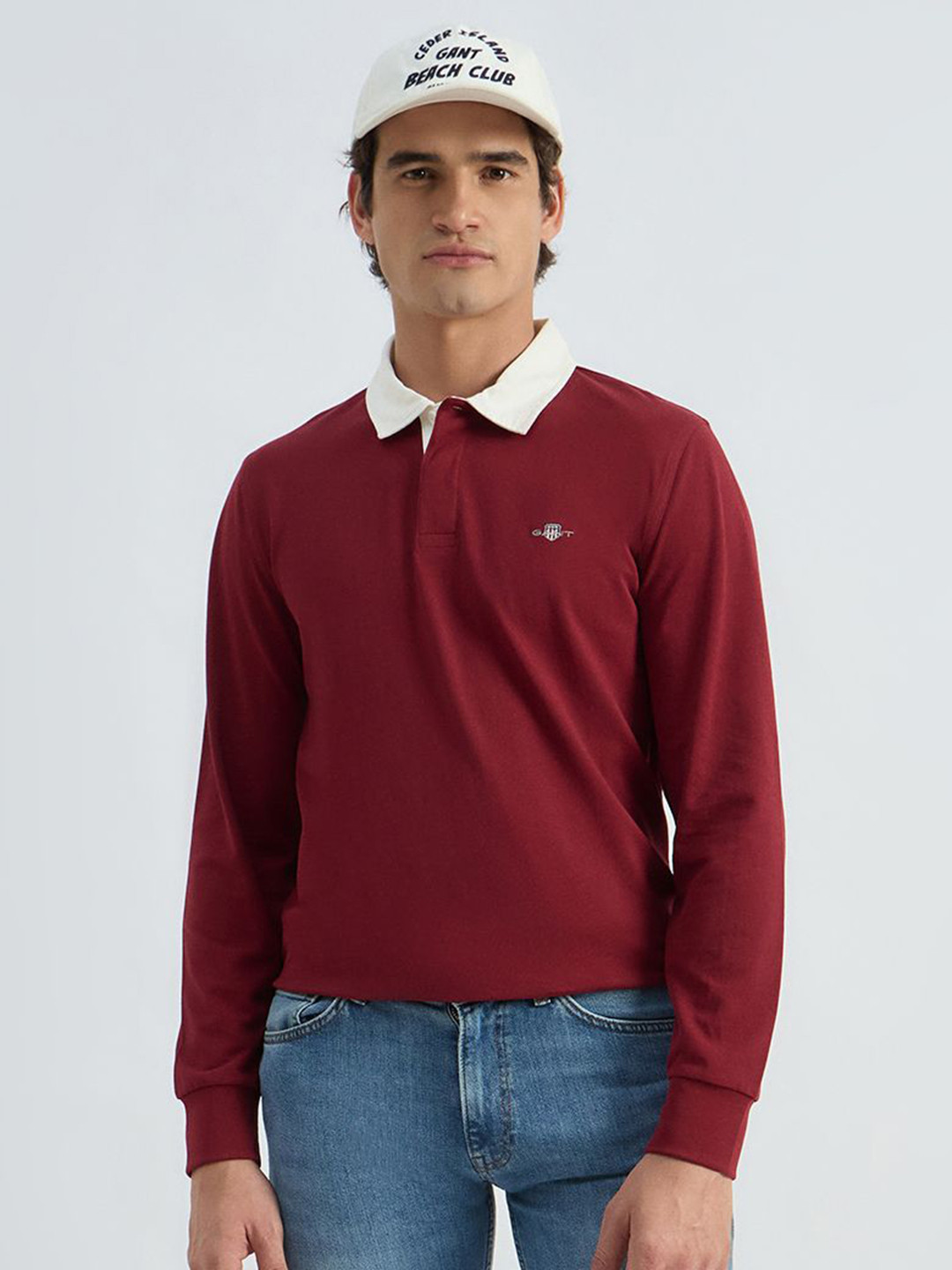 GANT Brand Logo Polo Collar Pure Cotton T-shirt