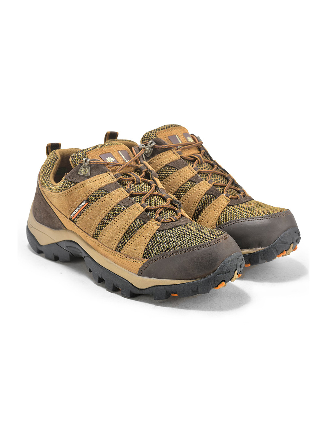 Woodland Men Colourblocked Suede Sneakers