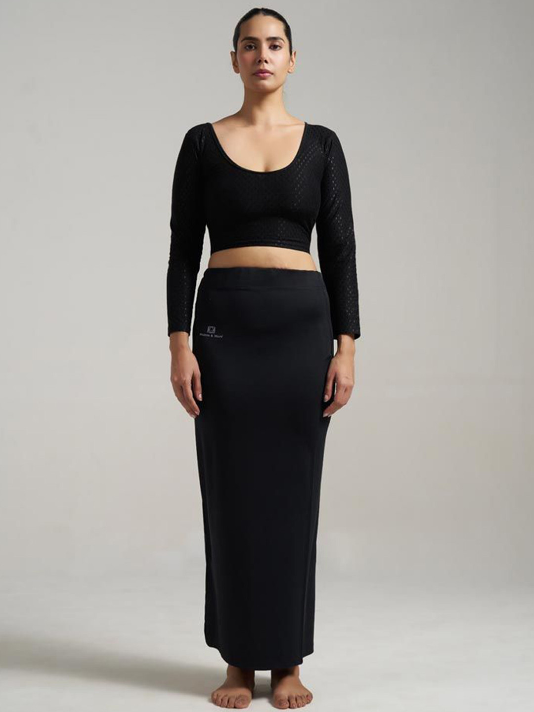 Munns & Mars Plus Size Slim-Fit 4 Way Stretch Fishcut Saree Shapewear