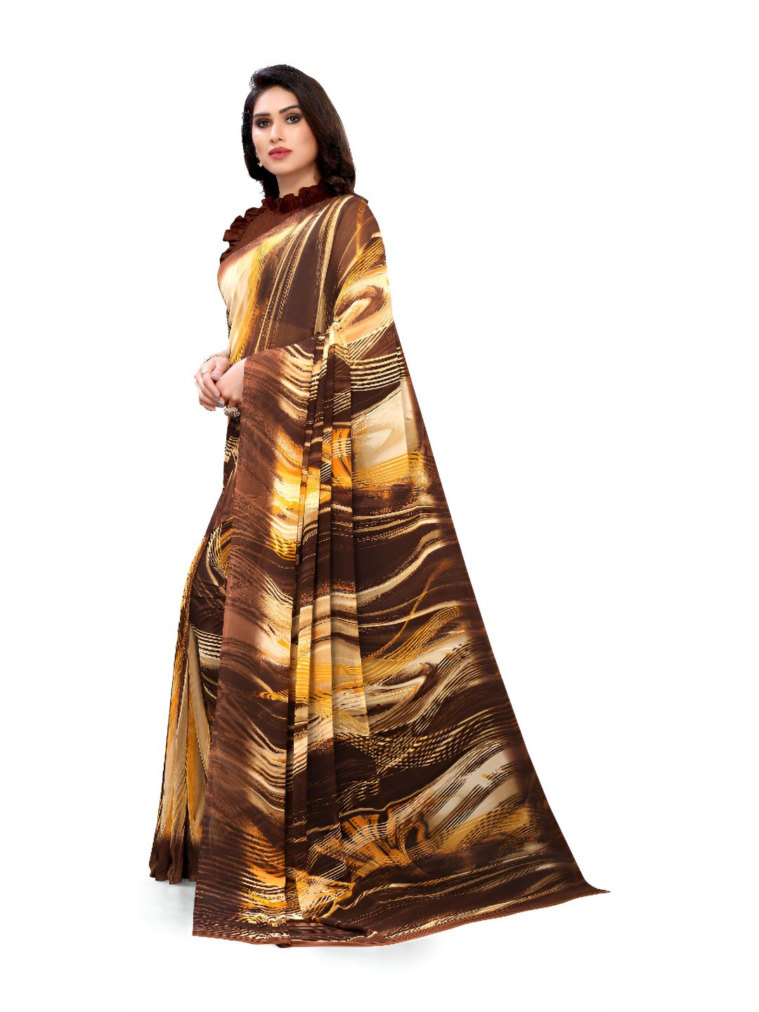 MADHUR MILAN Pure Georgette Saree