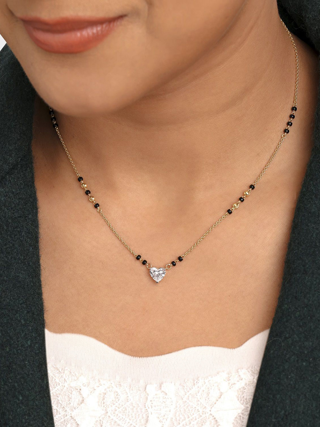 Crash.Club By CKC Artificial Beaded And Studded Mangalsutra