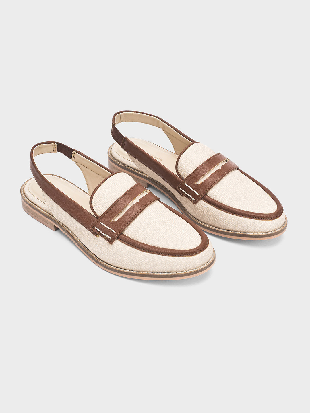 Lino Perros Women Textured Slip-On Penny Loafers