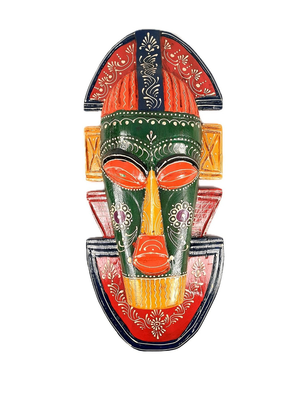 apka mart Multi-Colored Big African Mask Wall Decor