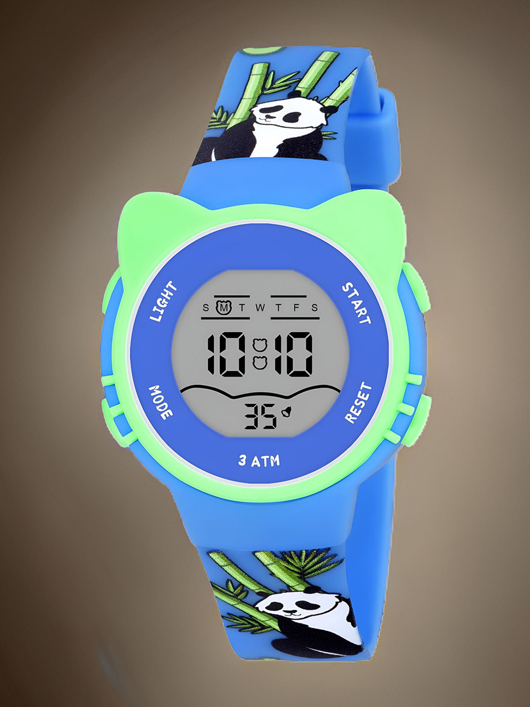 Otage Kids Printed Dial & Textured Straps Digital Multi Function Watch 2206-Cat-DarkBlue