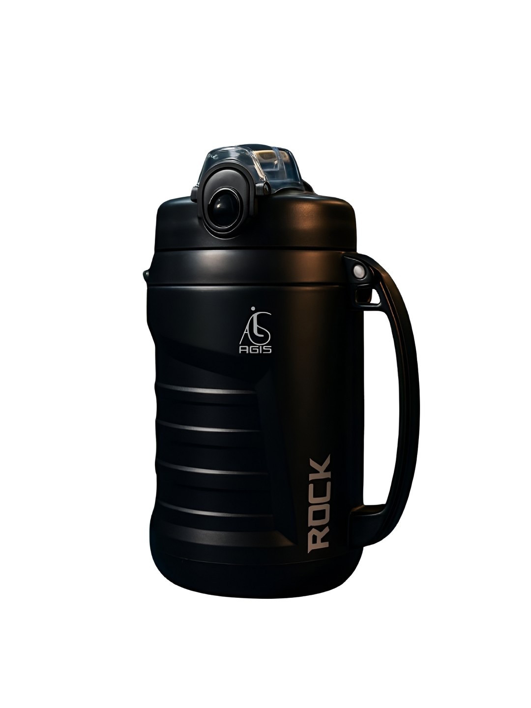 AGIS Black Plastic Water Bottle 2000ml