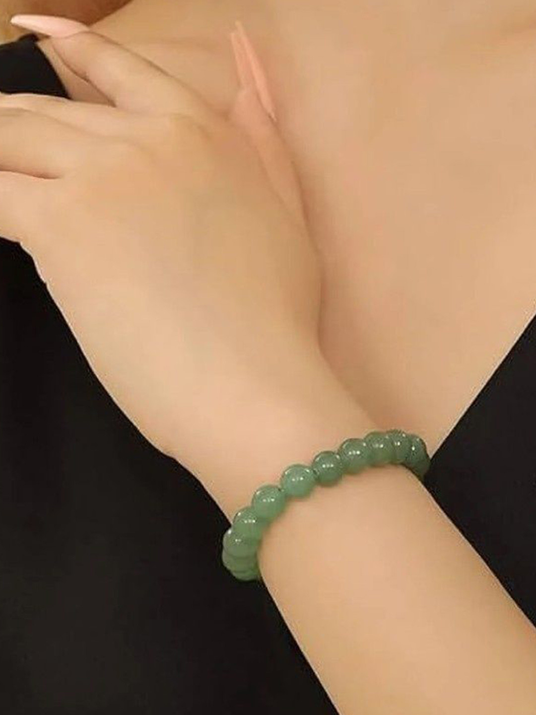 SHARU Sterling Silver Crystals Studded Bracelet