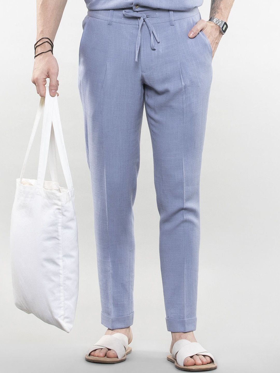 LOVE PANGOLIN Linen-Blend Easy Pants