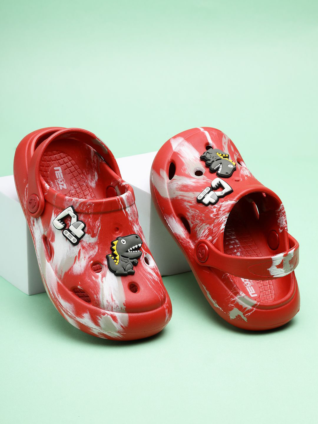 NEOZ Kids Printed Clogs Flip Flops
