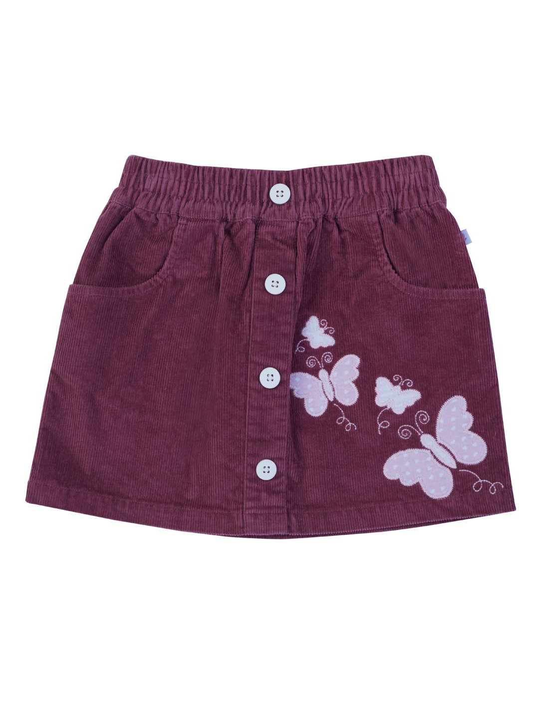 Pranava Girls Graphic Printed A-Line Mini Skirt
