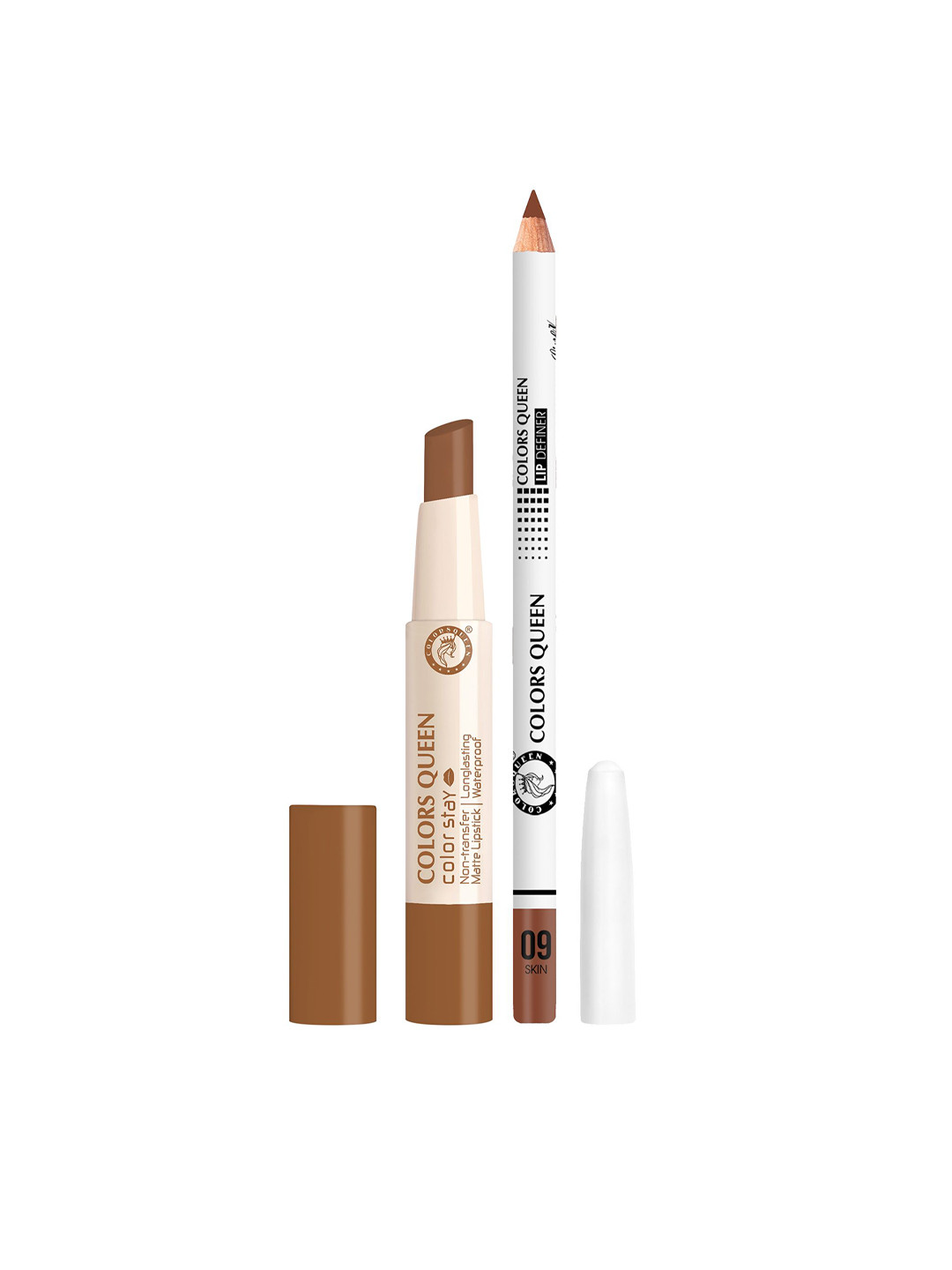 Colors Queen Set Of 2 Color Stay Matte Lipstick - 2.1 g With Lip Definer - 2 g