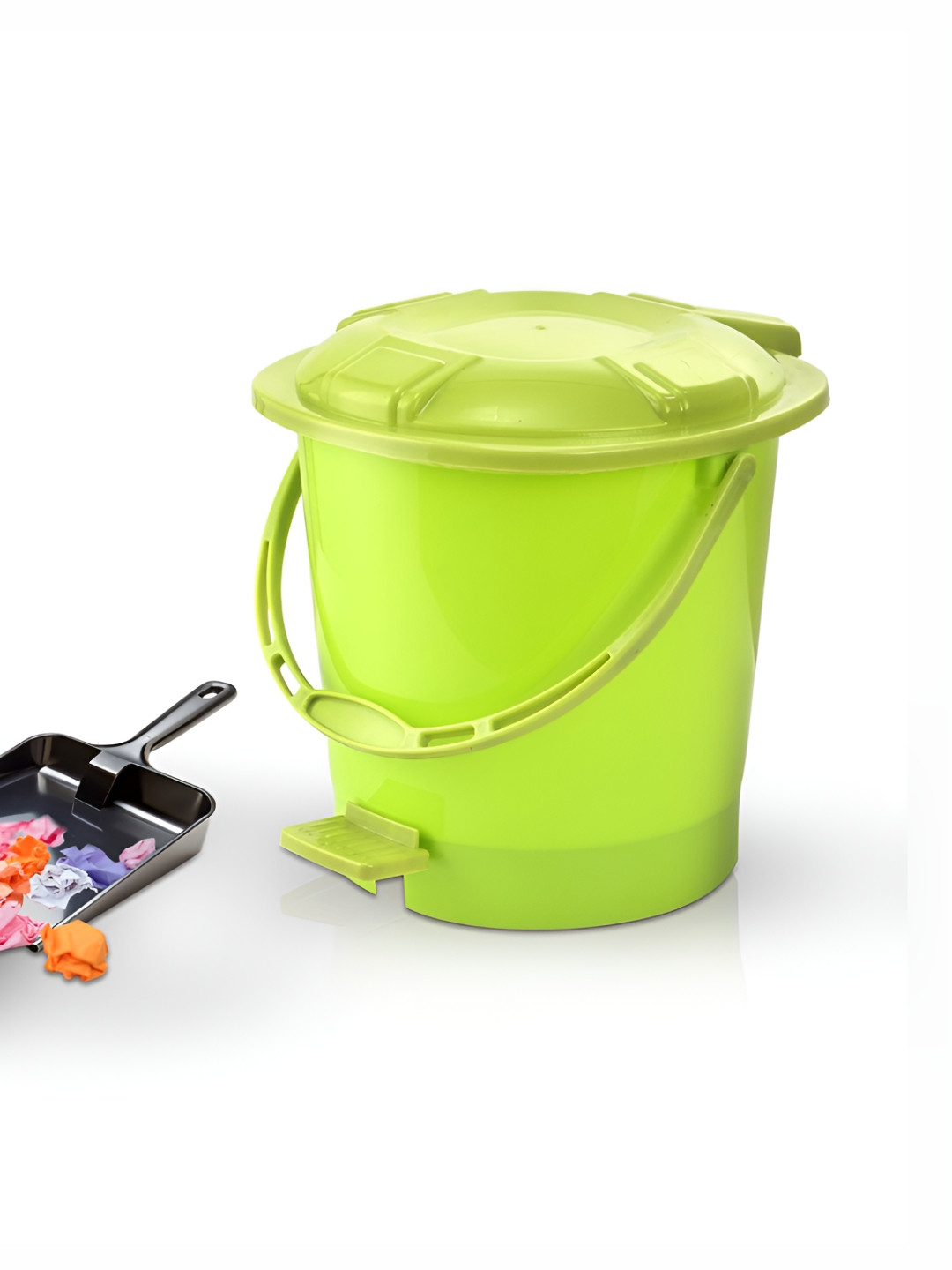 Aura Green One Wet and Dry Tab Pedal Dustbin 7L