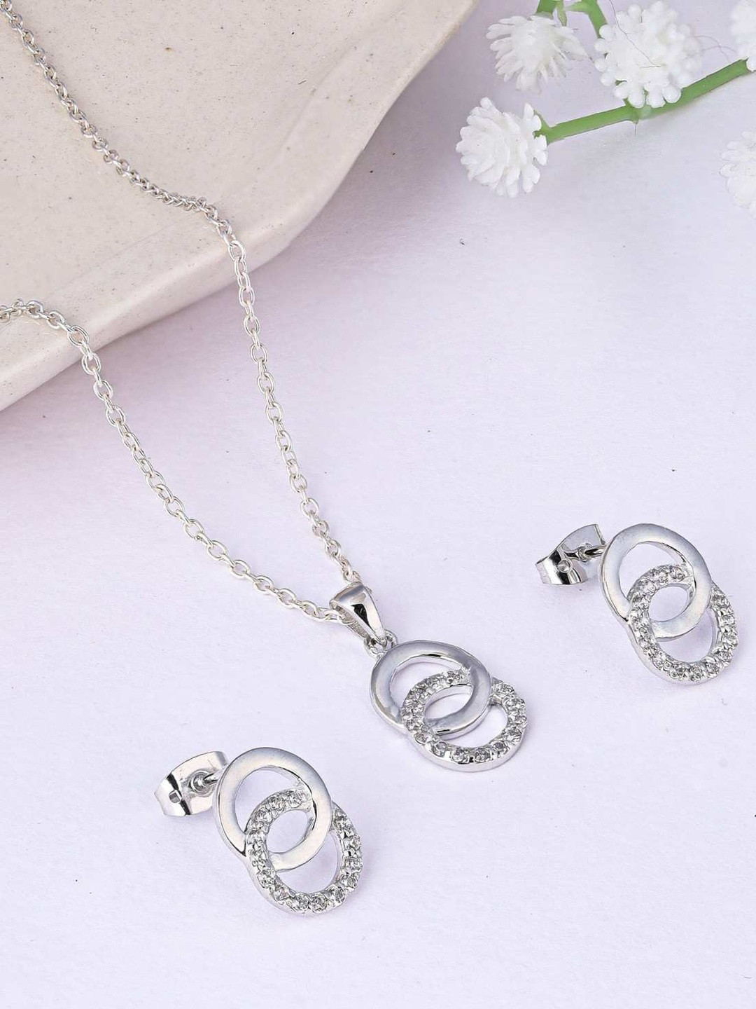 RAGABANDHA DESIGN STUDIO Women Silver-Plated Silver Jewellery Set