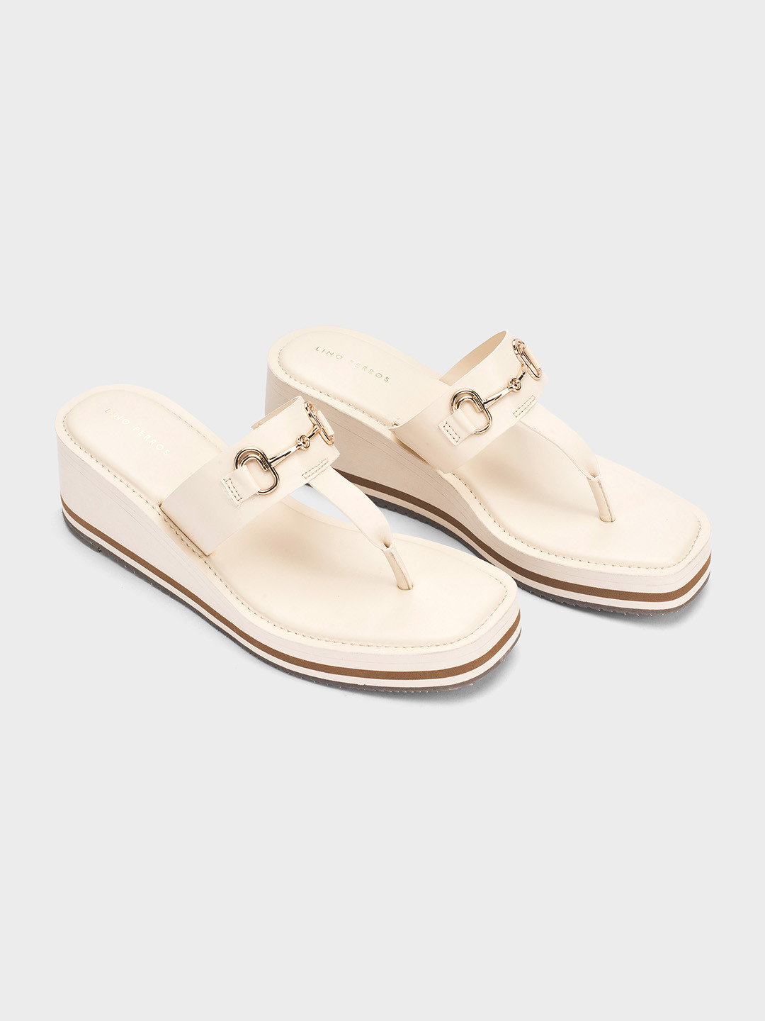 Lino Perros Lopez Women Western Embellished Wedge Heels Sandals