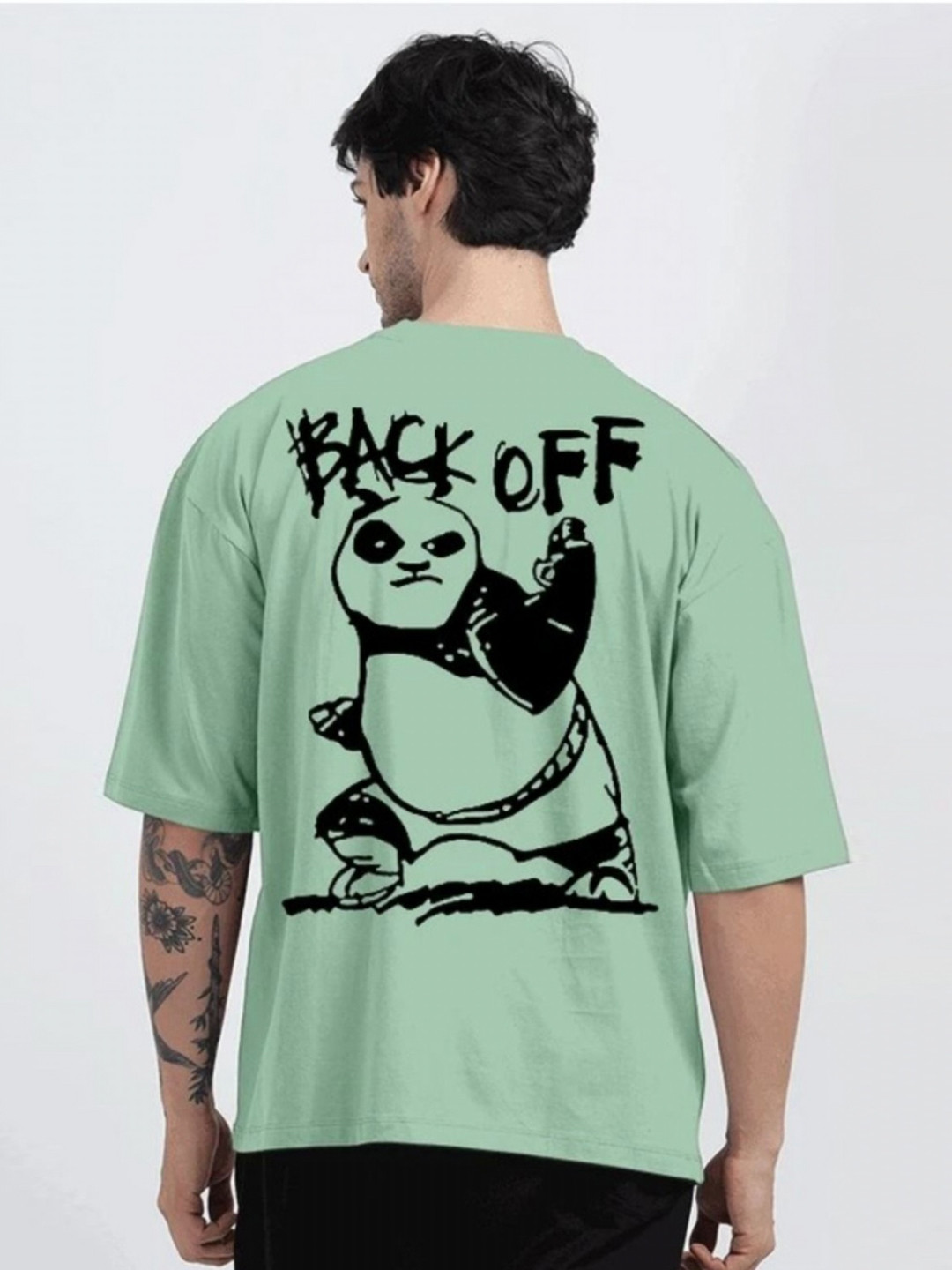 Crazybee Tshirt Kung Fu Panda Graphic Printed Pure Cotton T-shirt