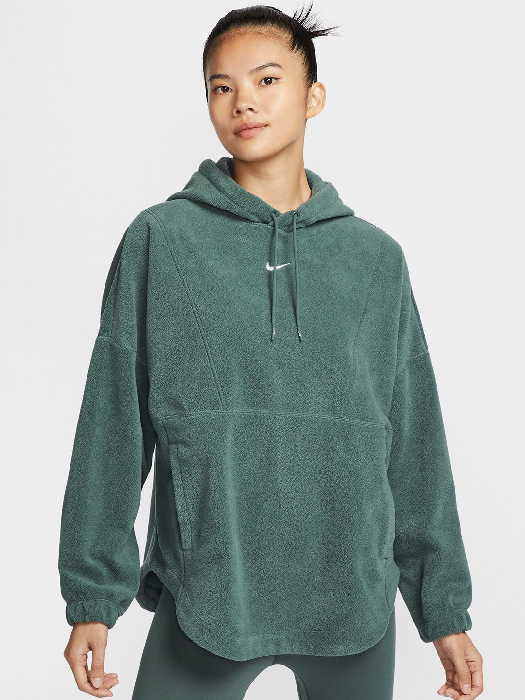 Nike One Women's Oversized Therma-FIT Pullover Fleece Hoodie