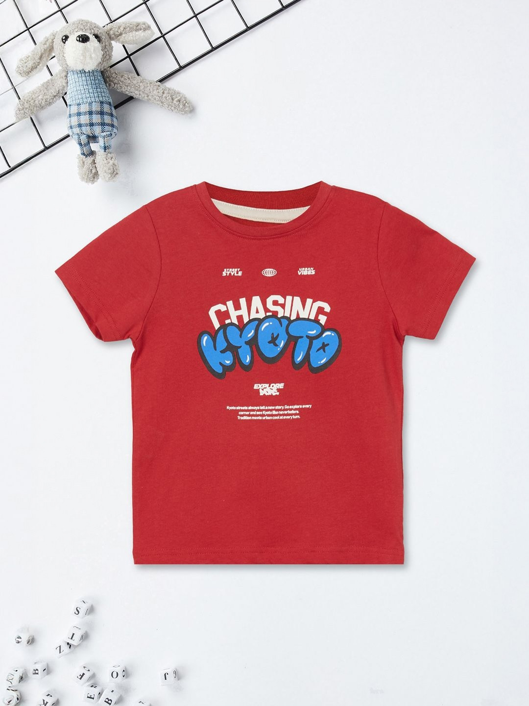 max Boys Humor & Comic Printed Pure Cotton Regular Fit T-shirt