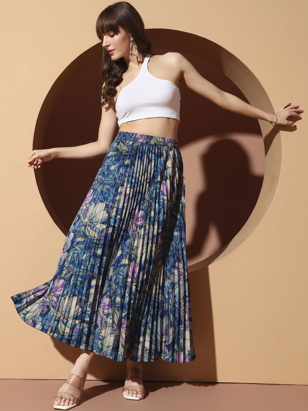 LookShine Women Polyester A-Line Skirts