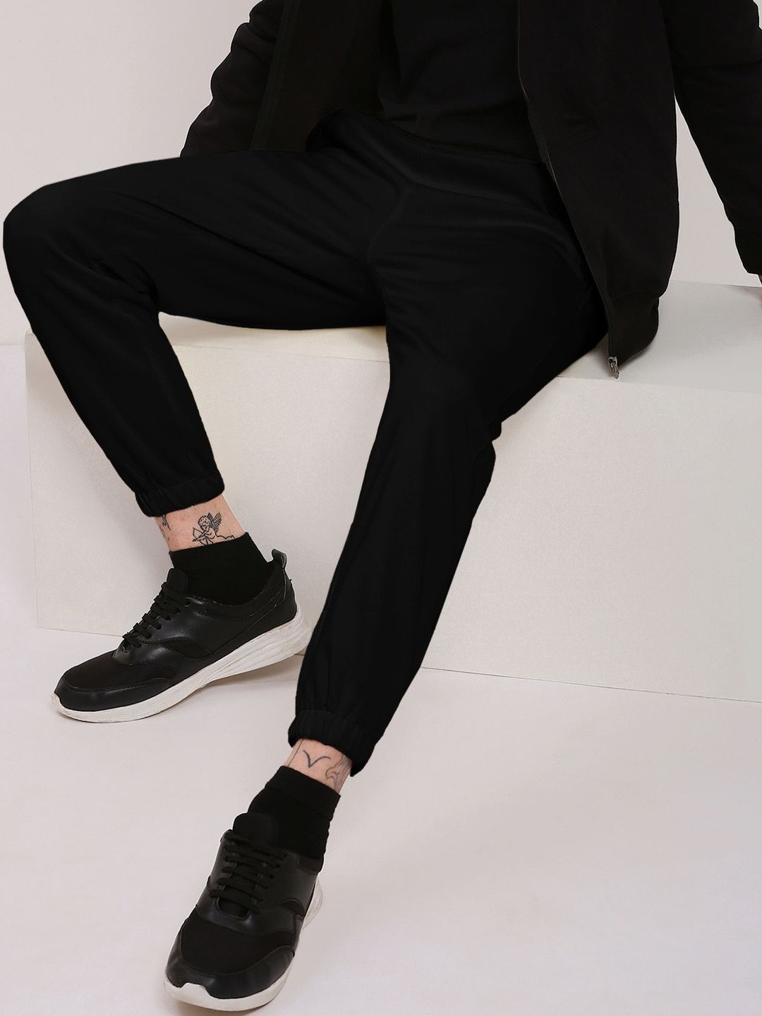 SHOWOFF Men Black Cotton Joggers