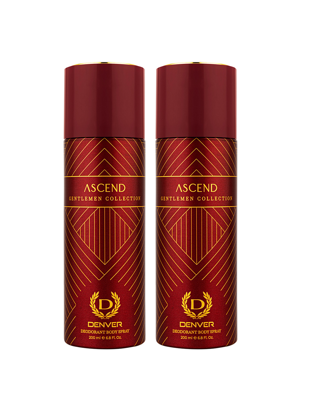 Denver Set of 2 Ascend Gentlemen Collection Deodorant Body Spray - 200 ml each