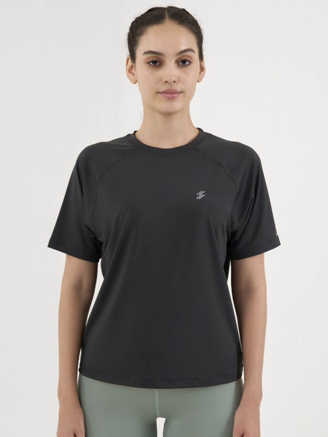 DCYPHR Women 1 Solid Cut Outs T-shirt