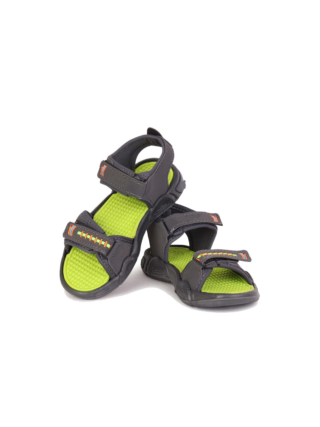 PENNEN Boys Green Synthetic Slip-On Comfort Sandals