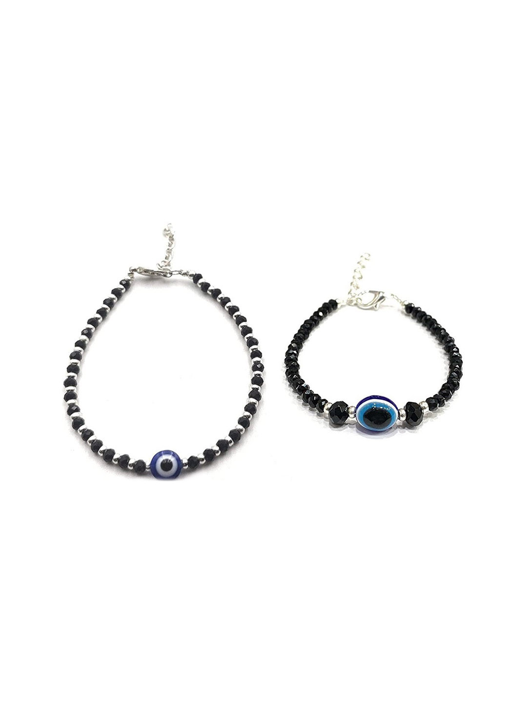 QNAM Blue Fabric Zircon Bracelet