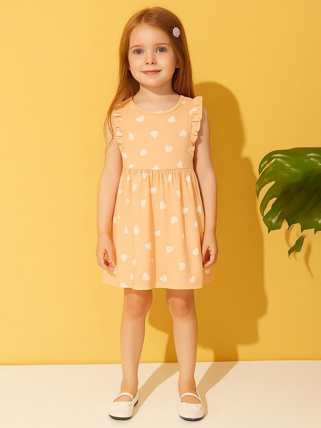 Kidbea Girls Cotton Summer Printed Casual Wear Frock