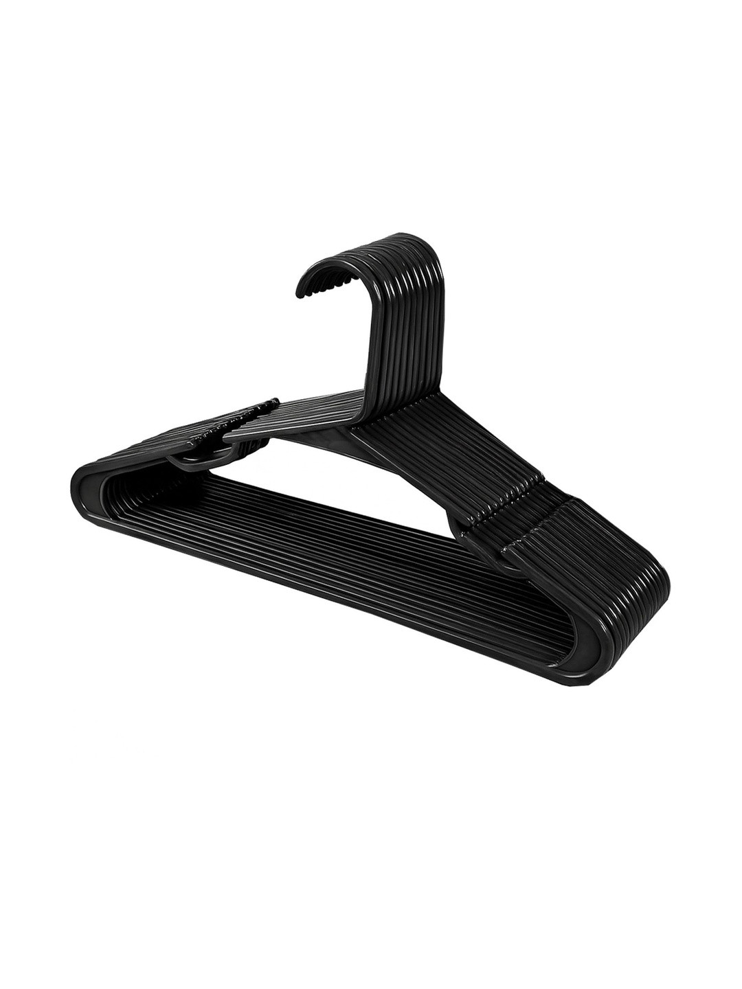 Go Hooked Pack of 18 Wardrobe  Non-Slip Grooves Clothes Hangers