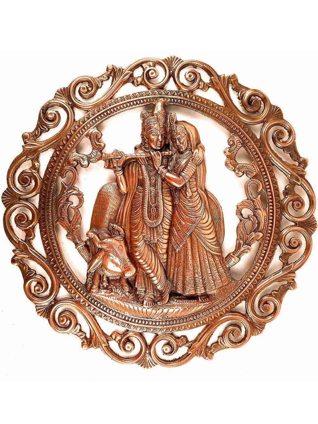 apka mart Radha Krishna Metal Wall Hanging